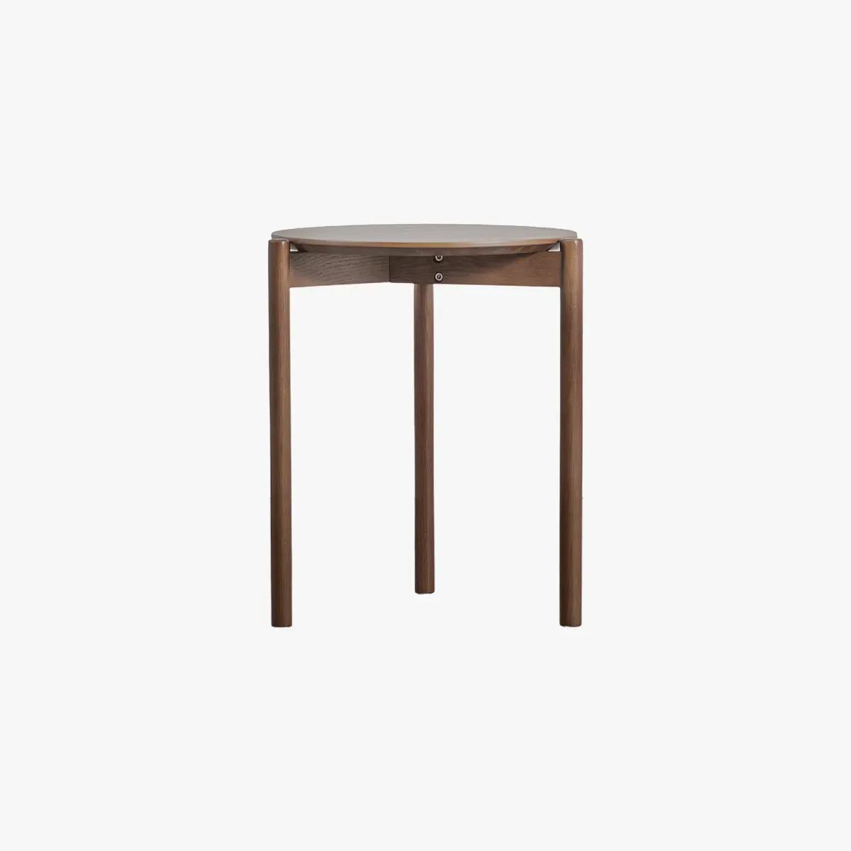 Round Side Table - Walnut, Solid Wood