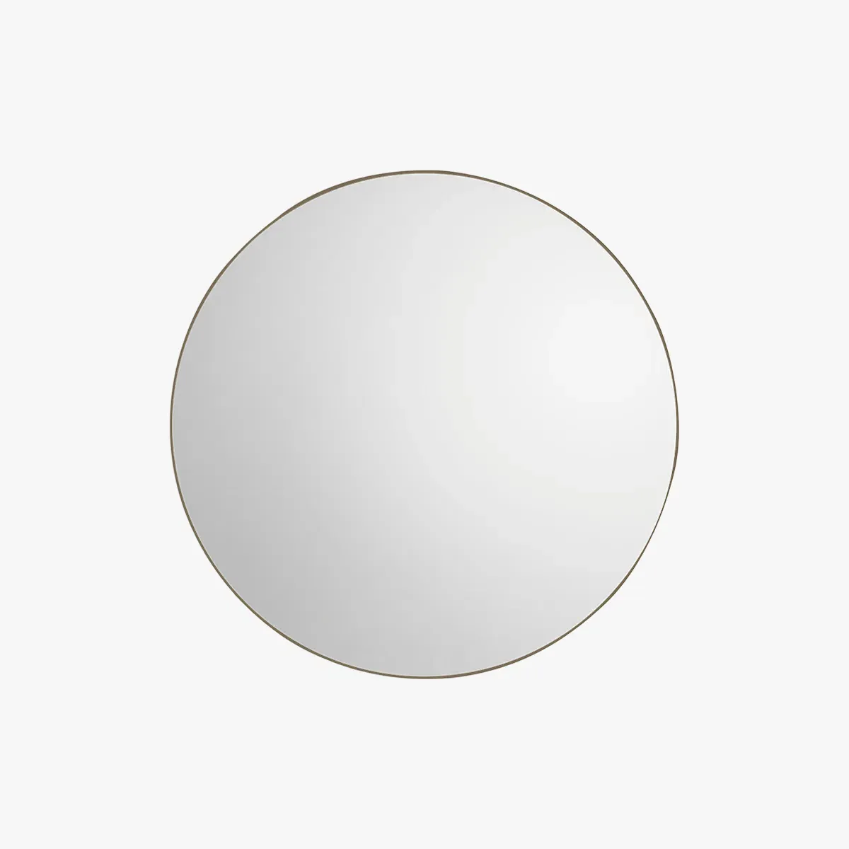 Round Wall Mirror - Gold, Metal