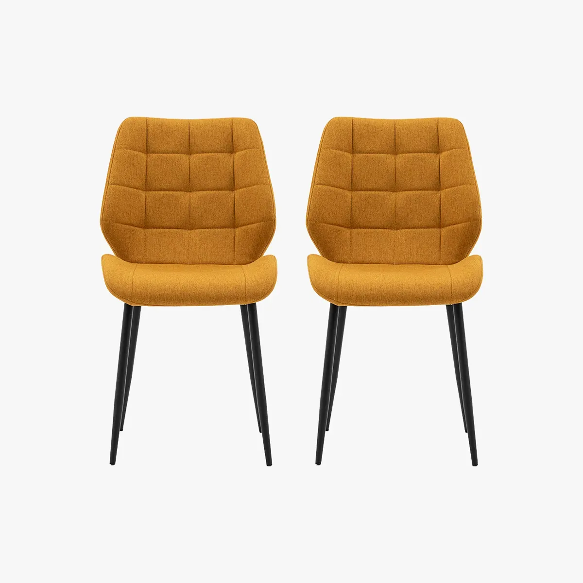 Set of 2 Dining Chairs - Saffron, Upholstered