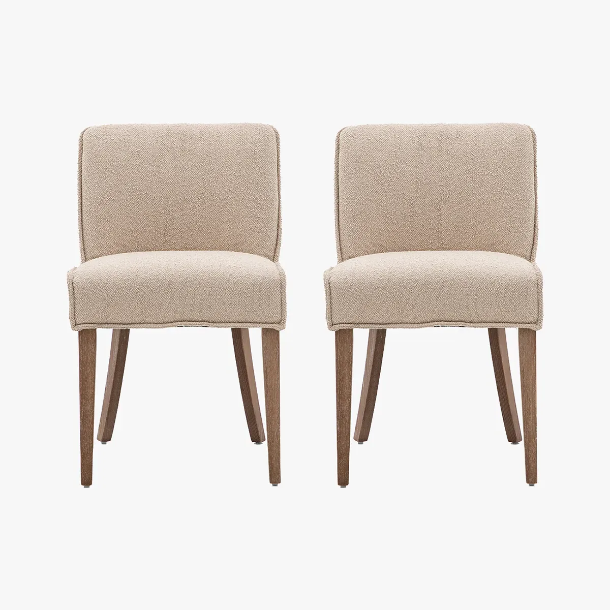 Set of 2 Dining Chairs - Taupe