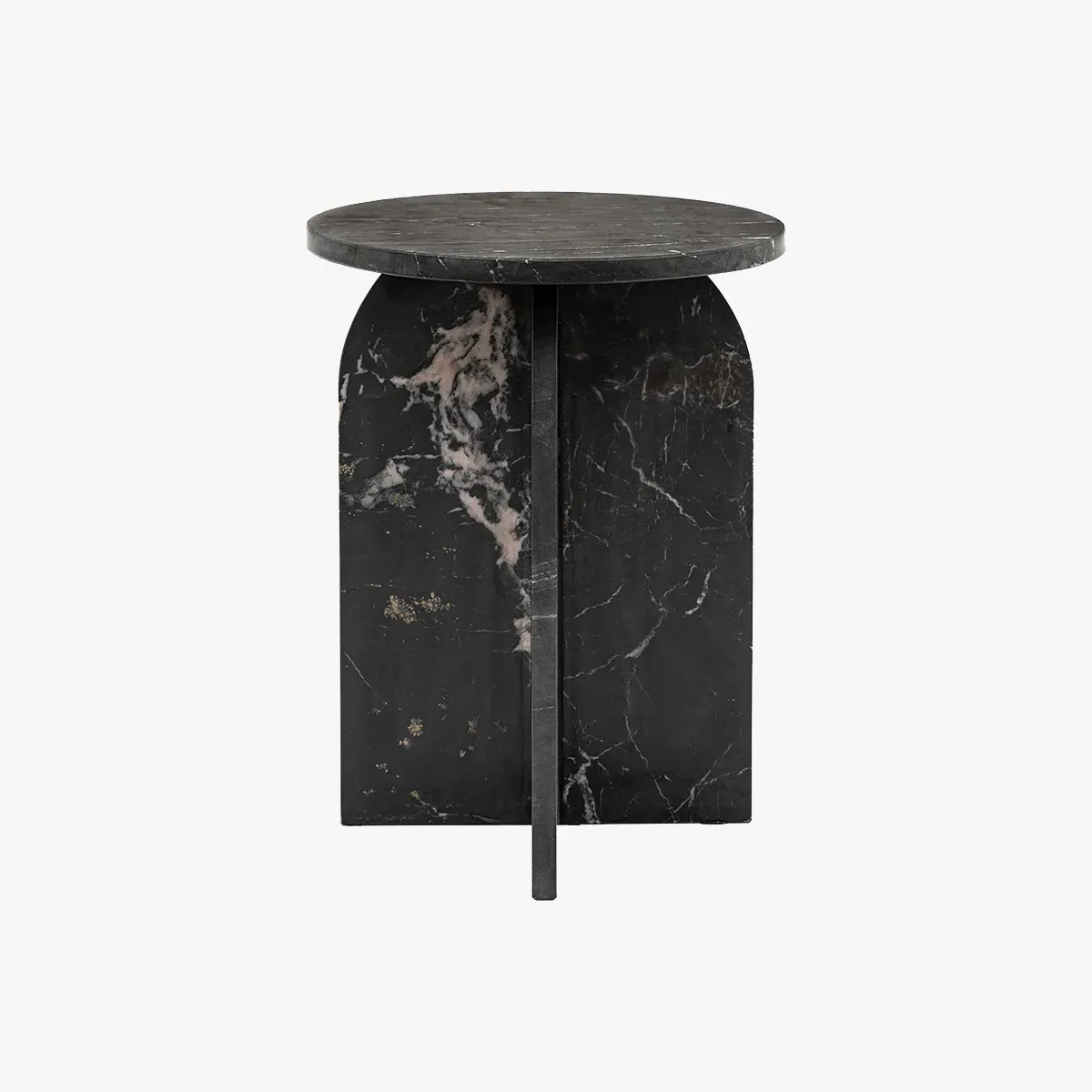Side Table - Charcoal, Marble image