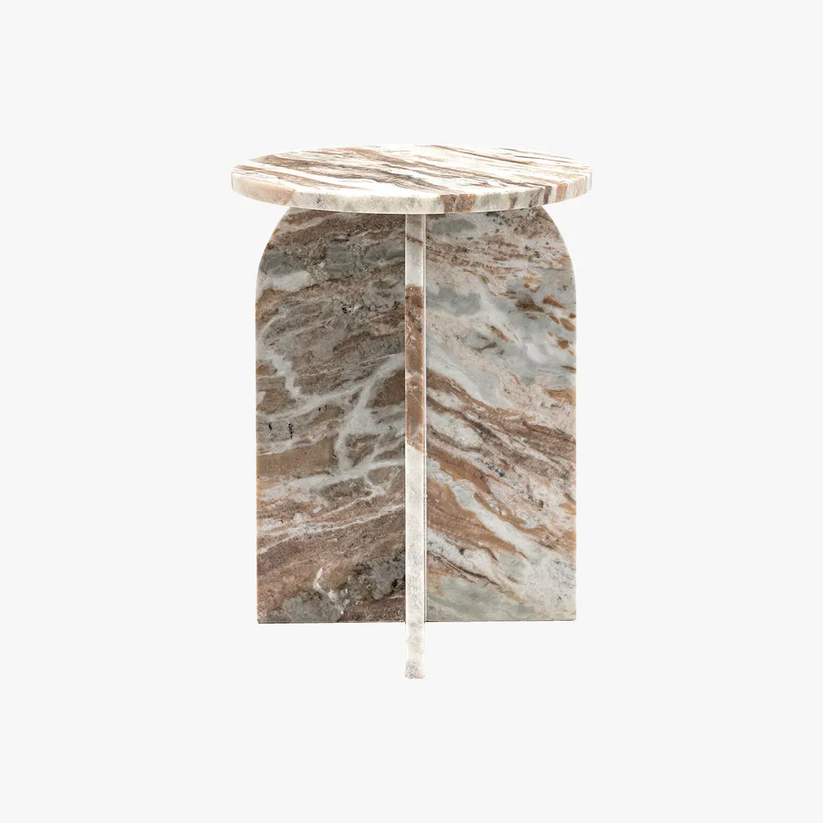 Side Table - Natural, Marble