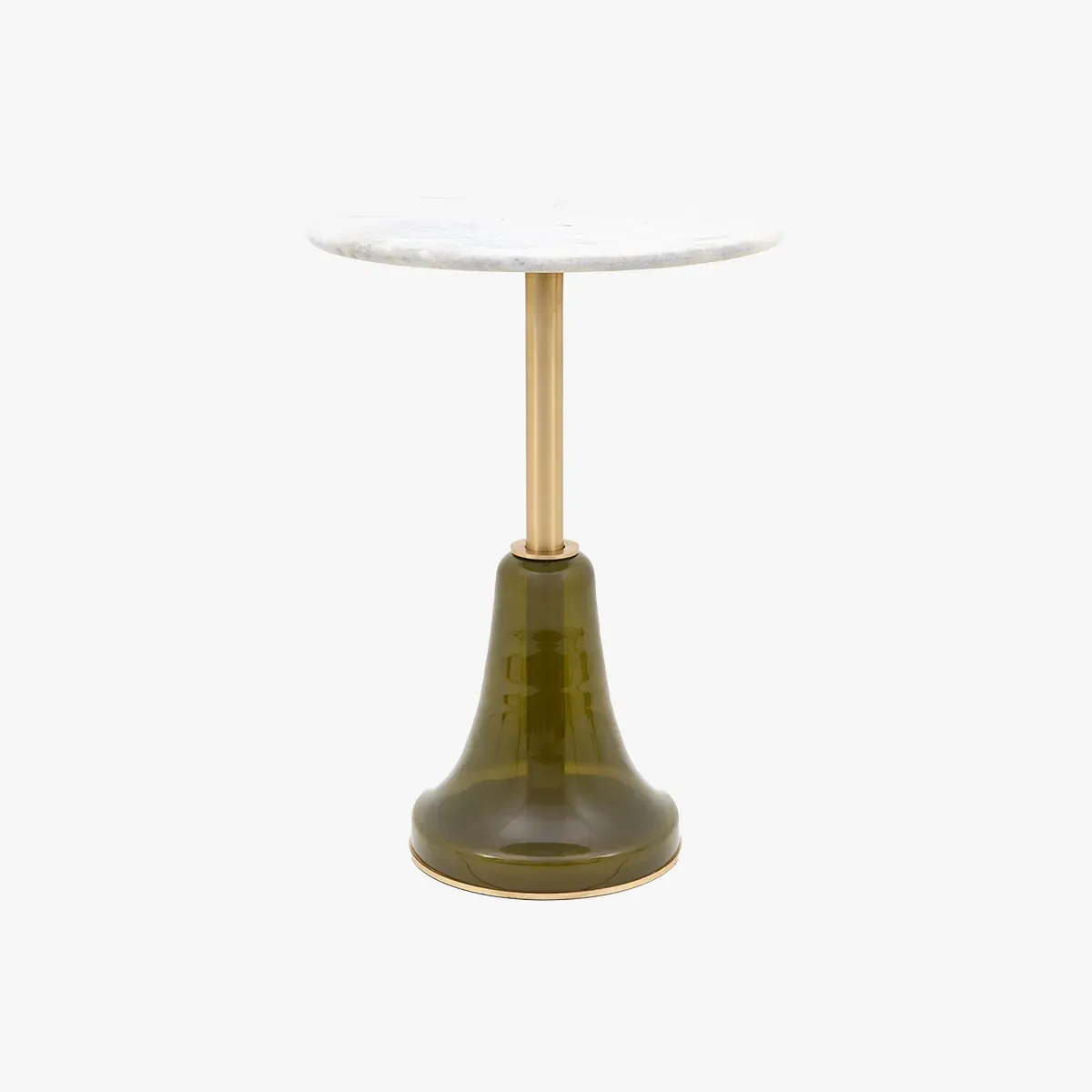 Side Table with Gold Details - Dusk, Glass image