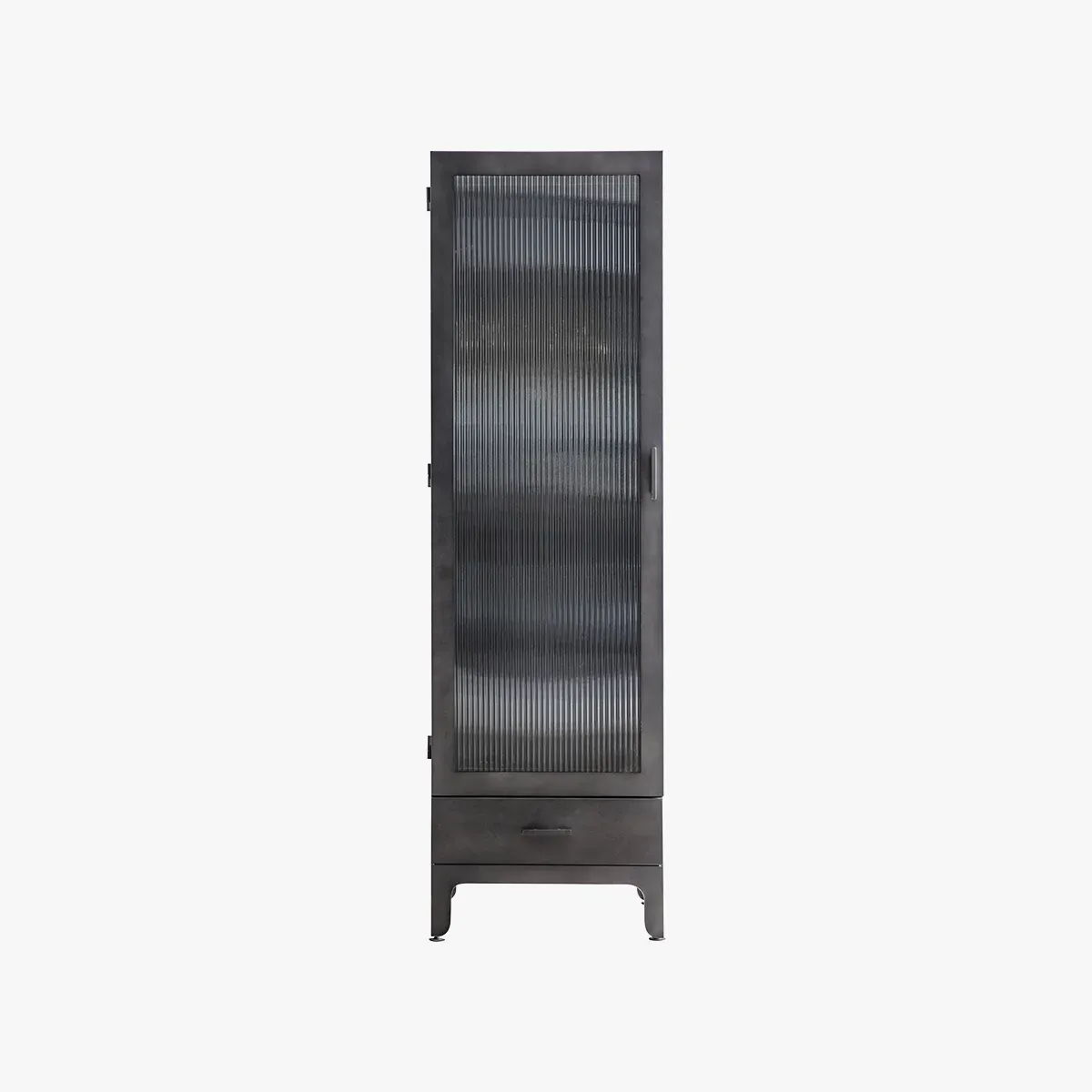 Single Door Display Cabinet - Black image
