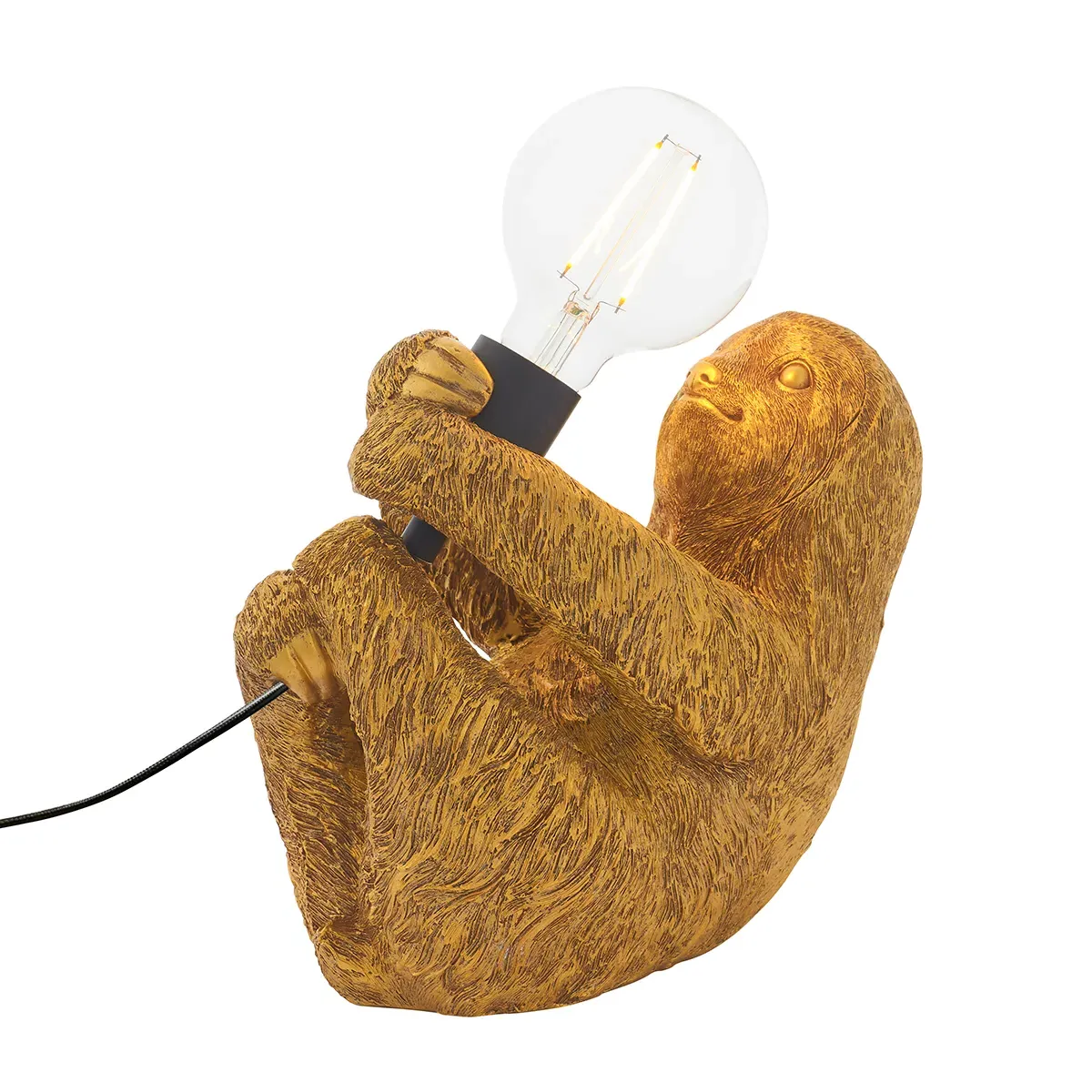 Sloth Table Light - Gold, Metal image