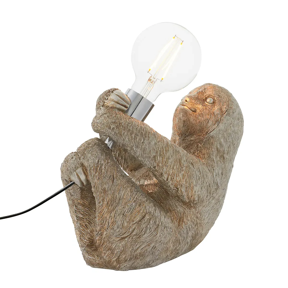 Sloth Table Light - Silver, Metal