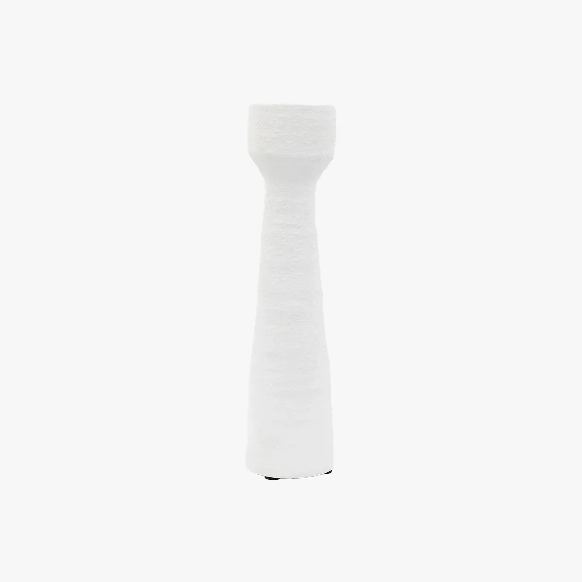 Small Candlestick Holder - White, Ceramic