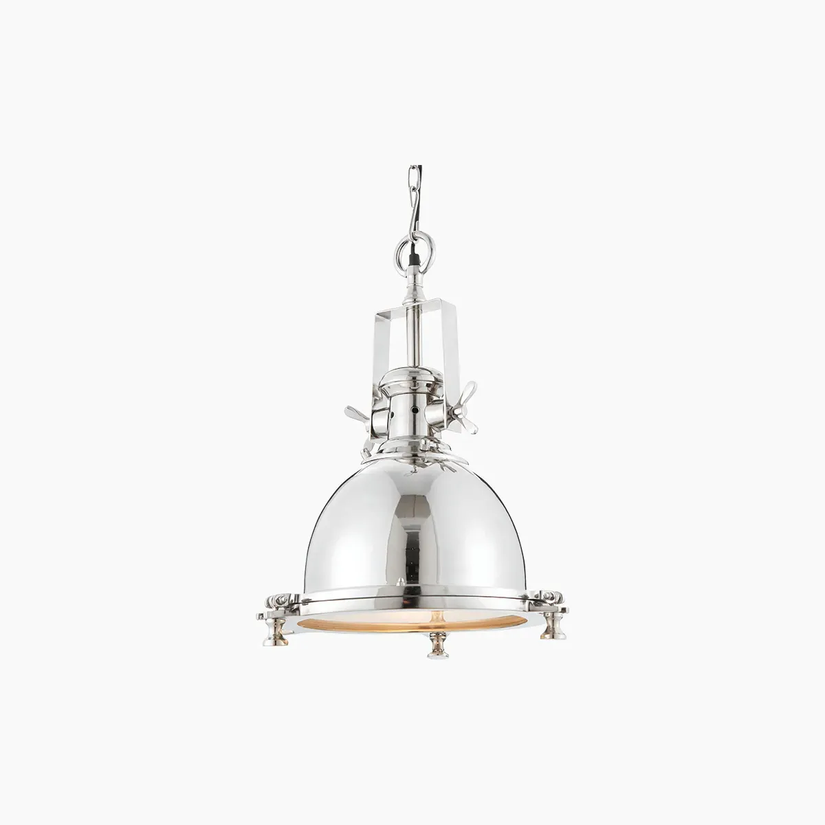Small Industrial Pendant - Metallic, Nickel image