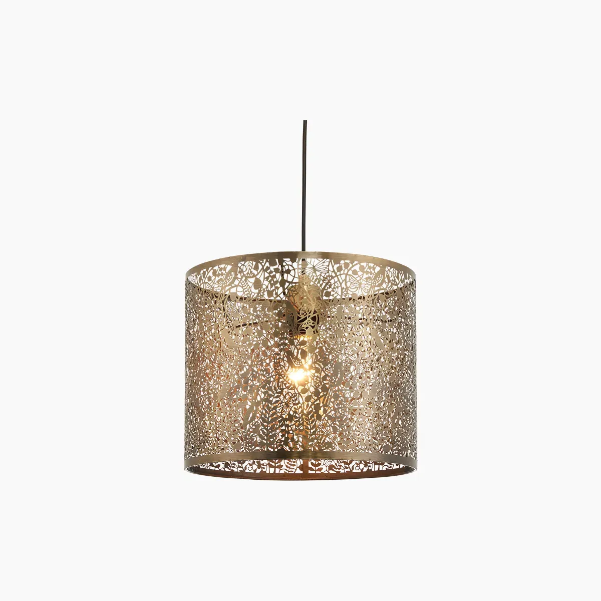Small Pendant Lamp Shade - Antique Brass image