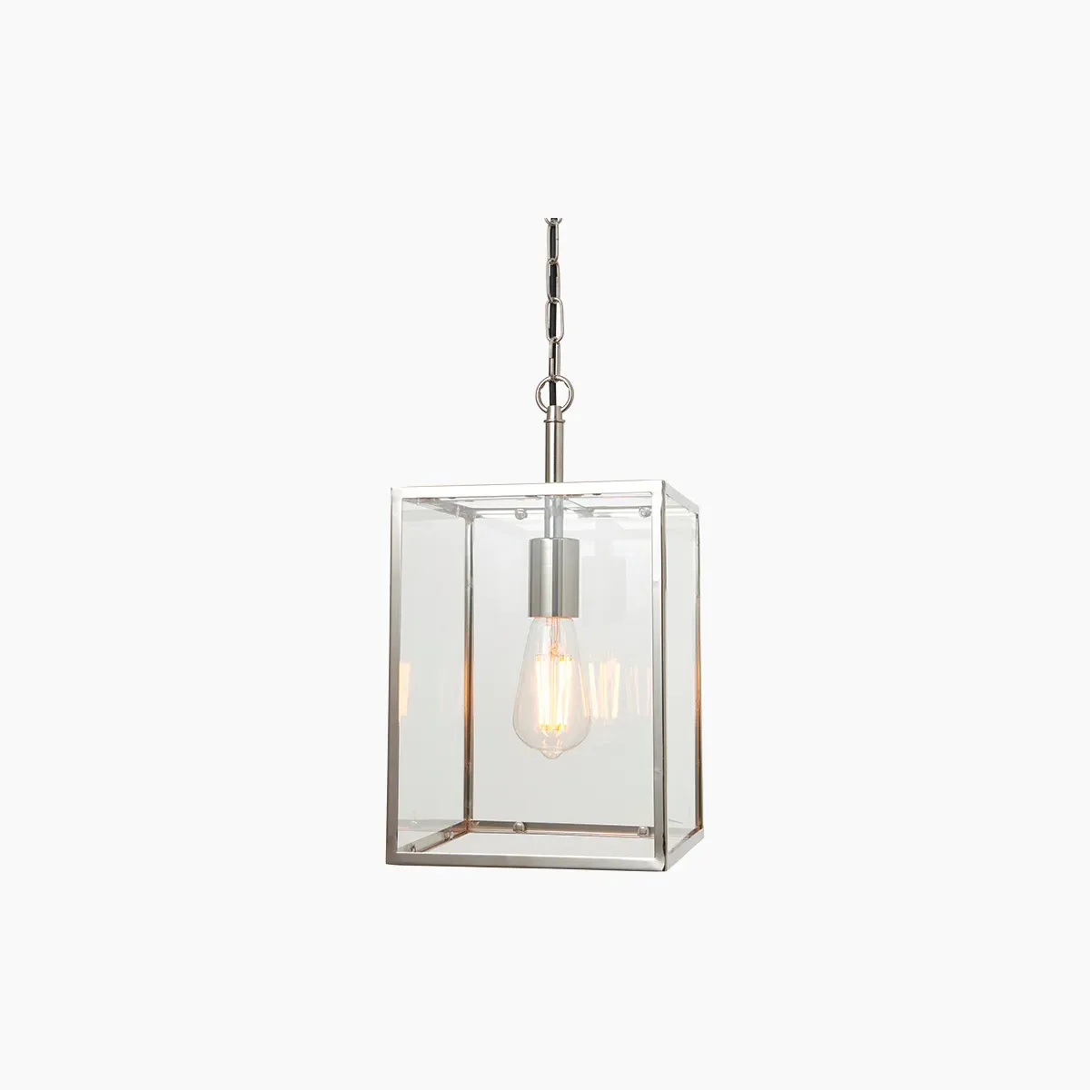 Small Pendant Light Retro Style - Nickel, Metal