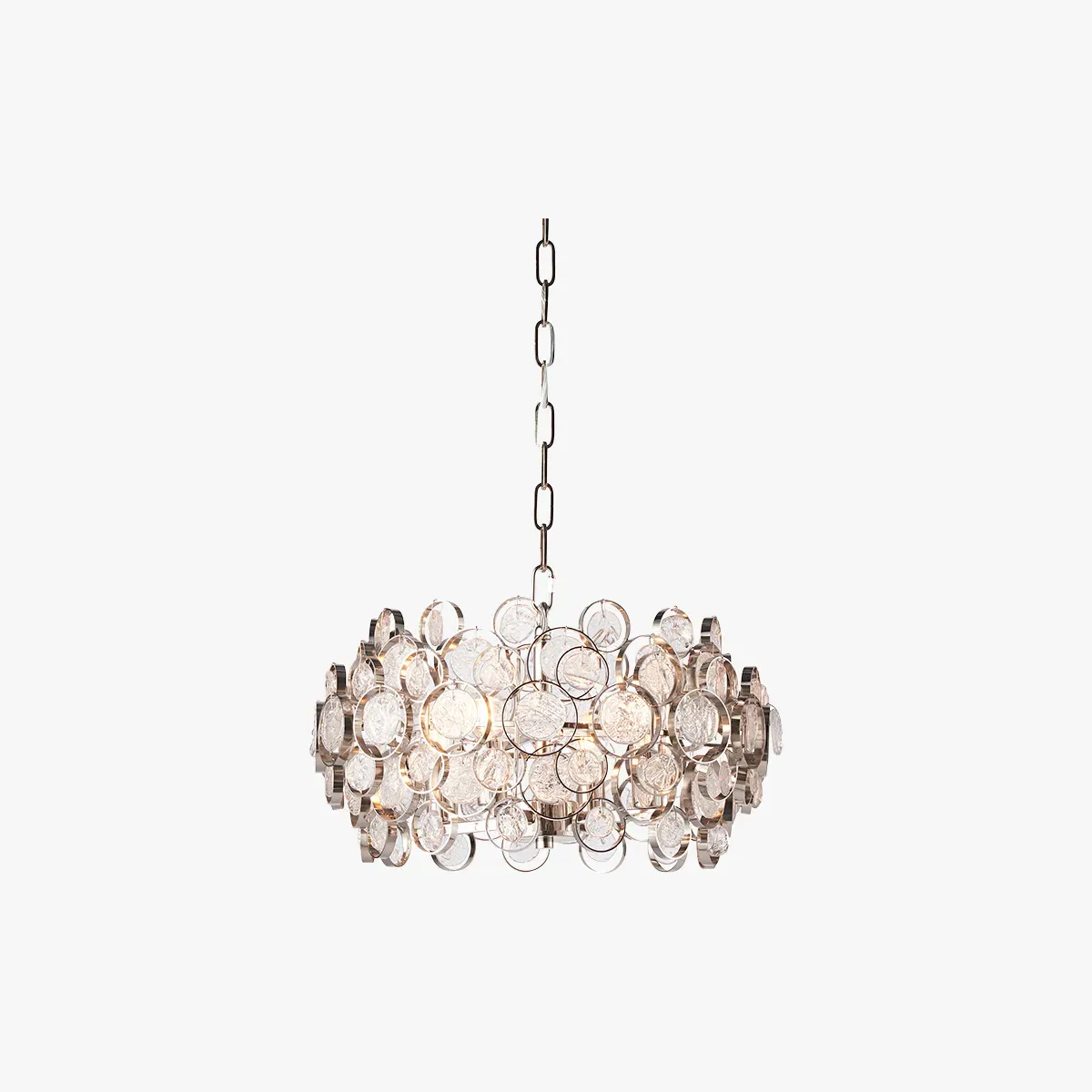 Small Pendant Light - White, Handmade Glass