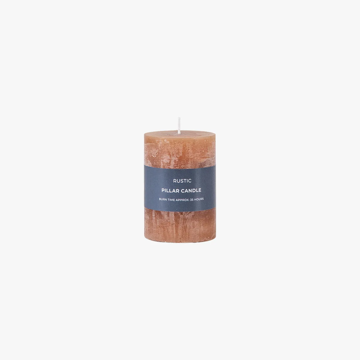 Small Pillar Candles Pack of 2 - Amber image