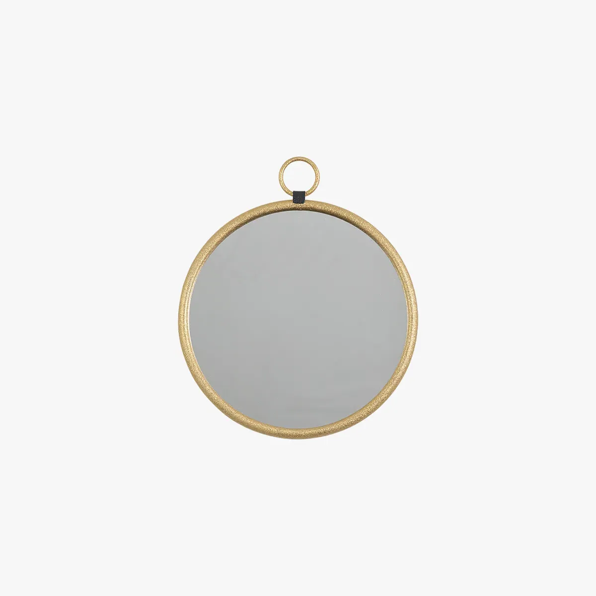 Small Round Hanging Mirror - Gold, Metal