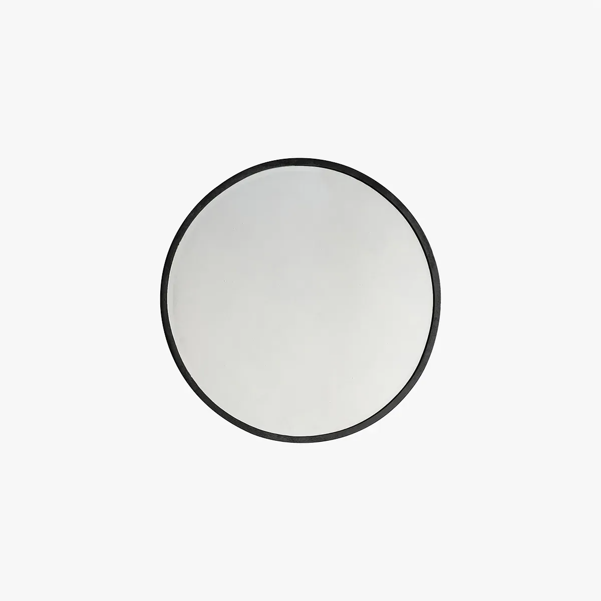 Small Round Mirror - Black, Metal image