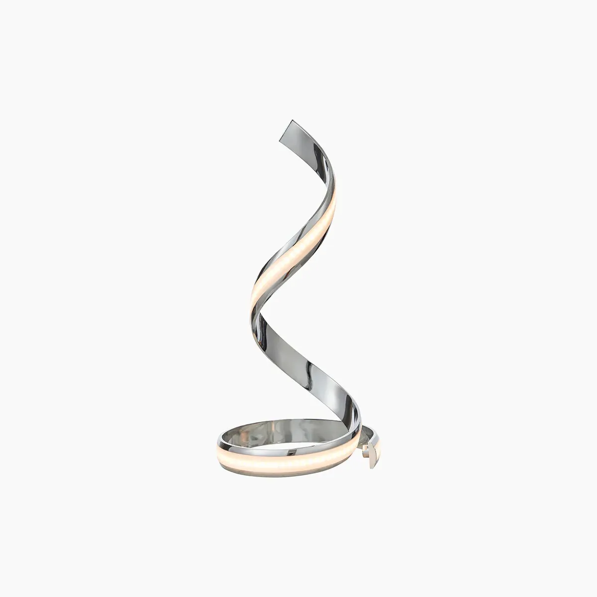 Small Table Lamp with LED - Silver, Chrome image