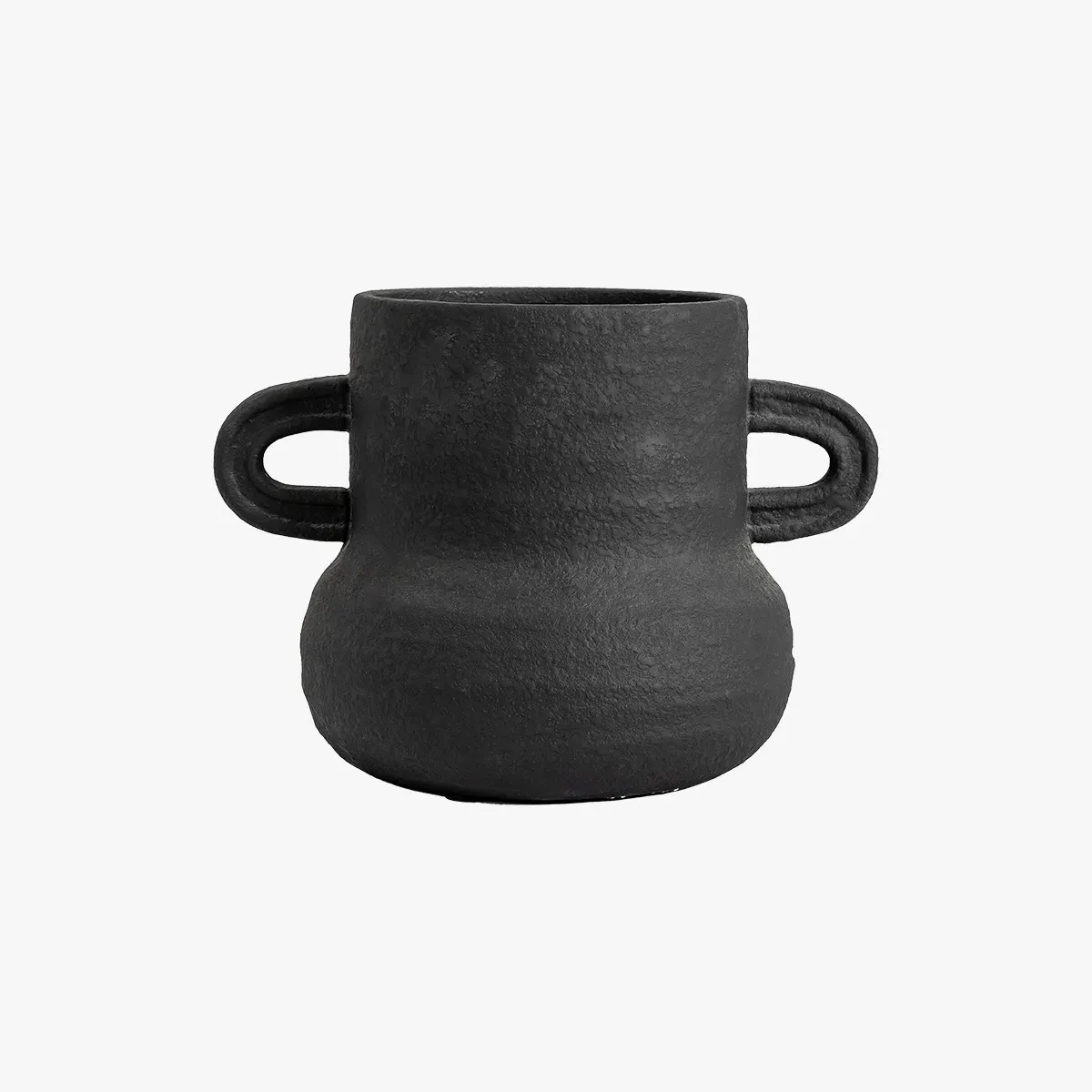 Small Vase with Textured Finish - Black image