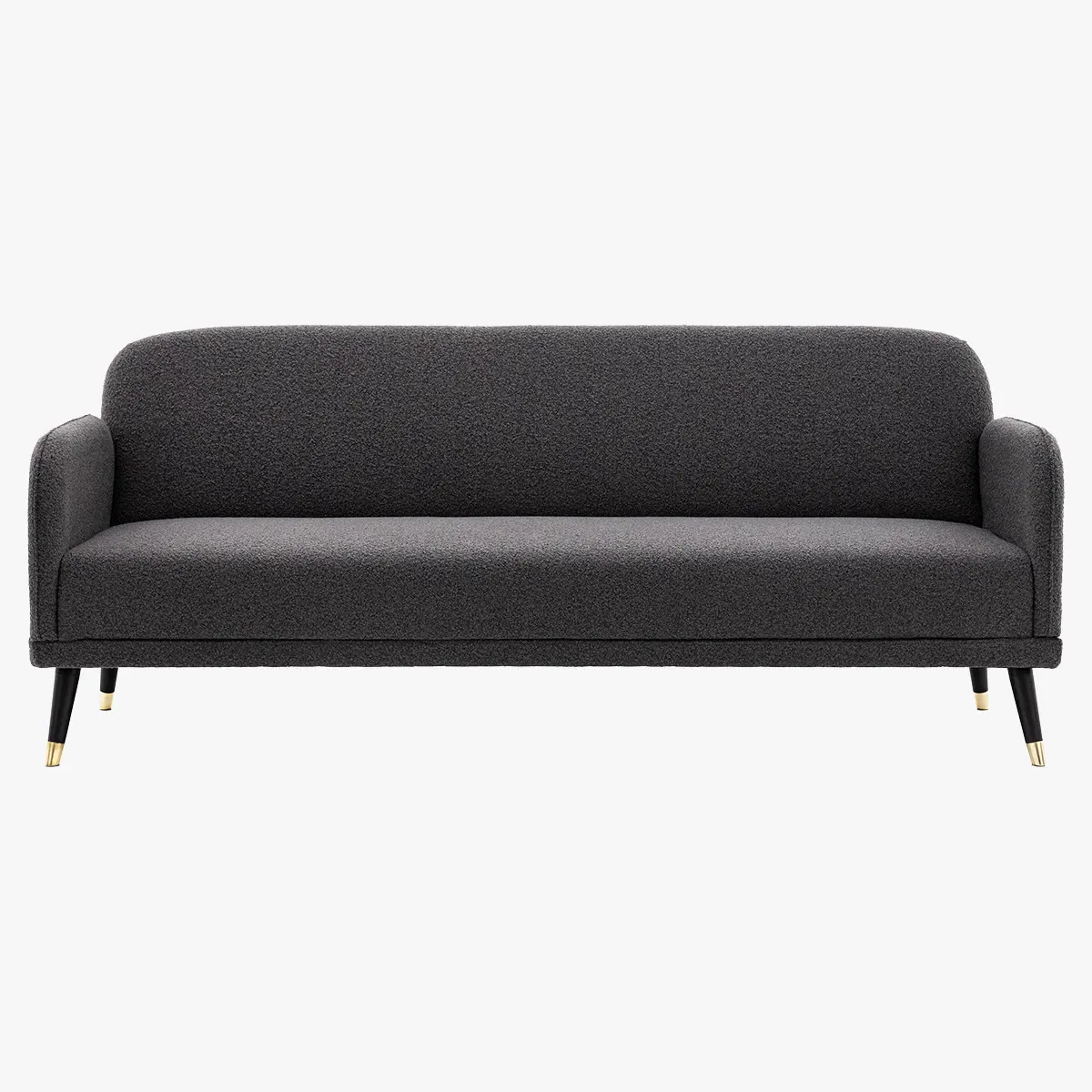 Sofa Bed with Curved Design - Dark Grey image
