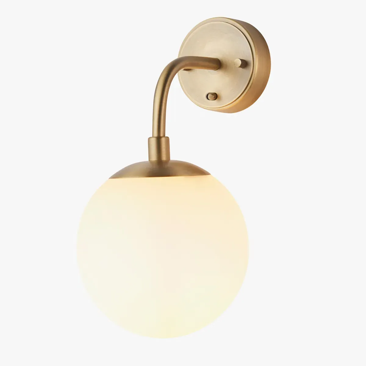 Sphere Wall Light - Brass, Glass image