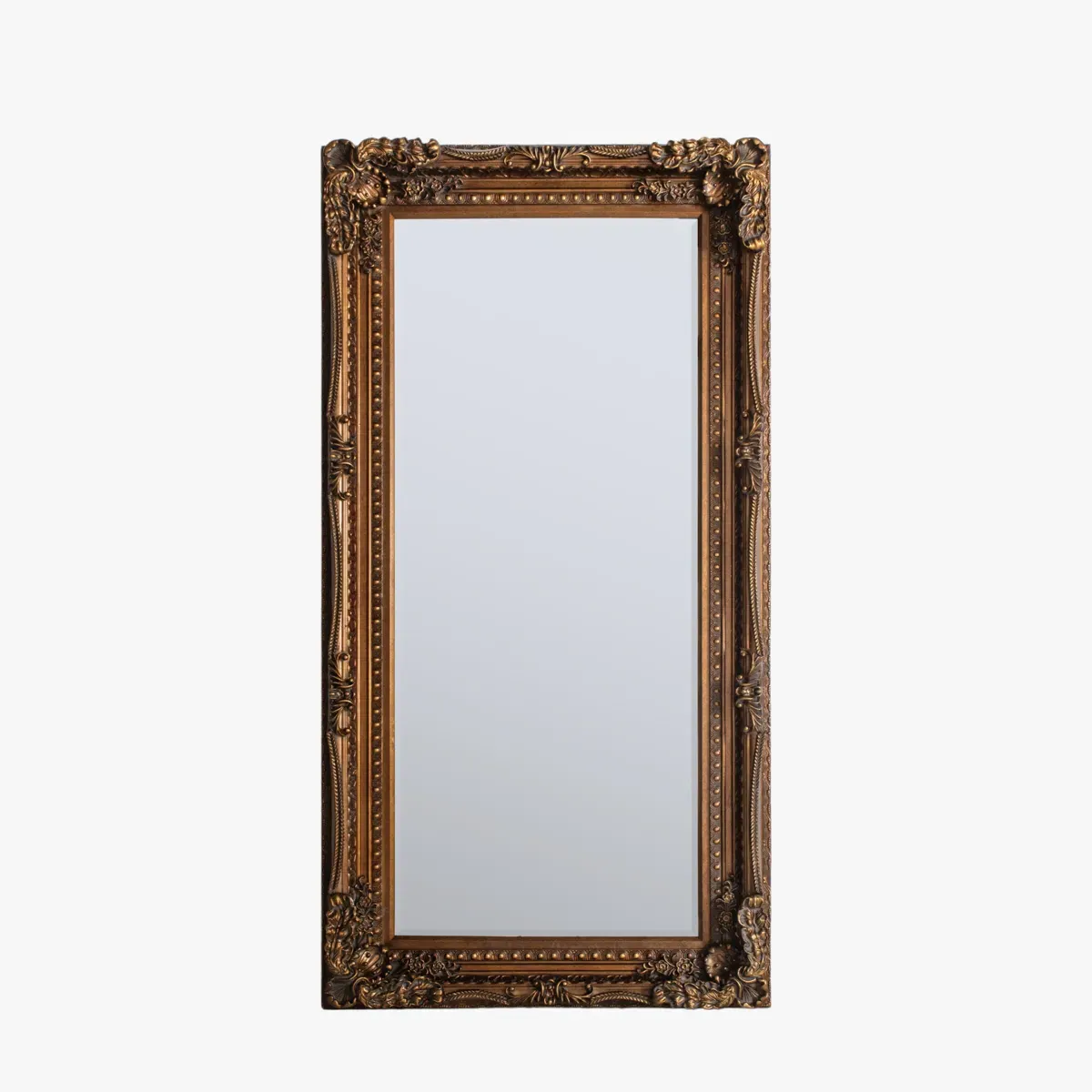 Standing Mirror Baroque Frame - Gold