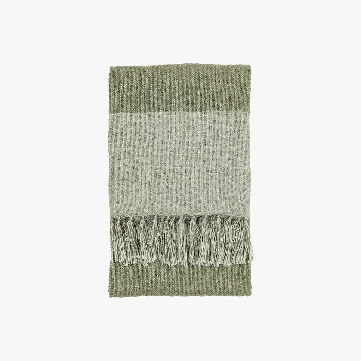 Striped Throw Blanket - Olive image