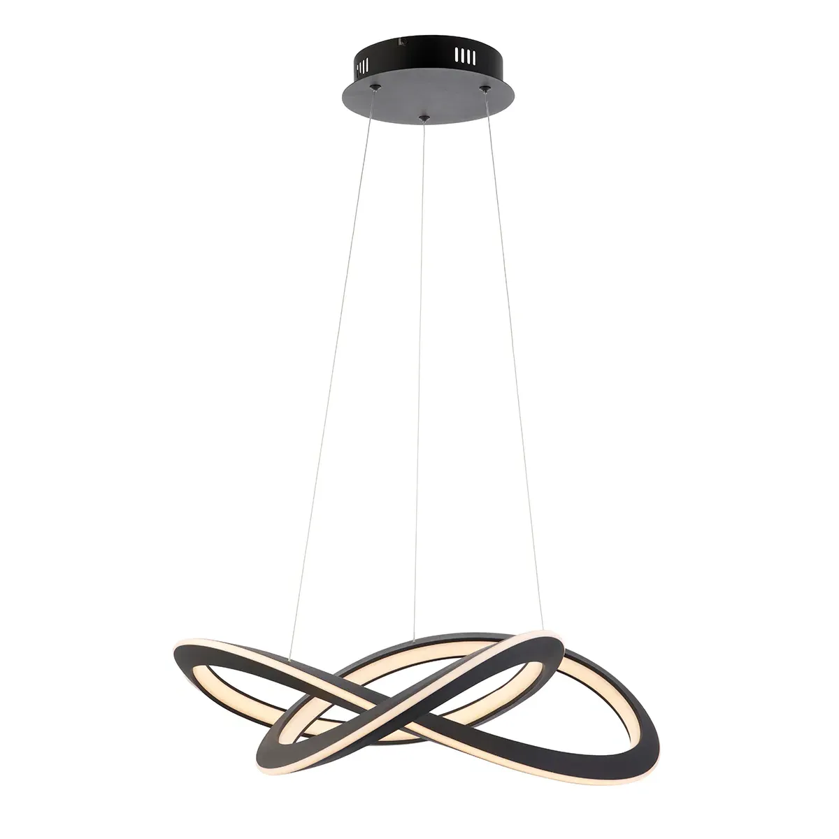 Swirl Pendant Light - Black, Textured Finish image