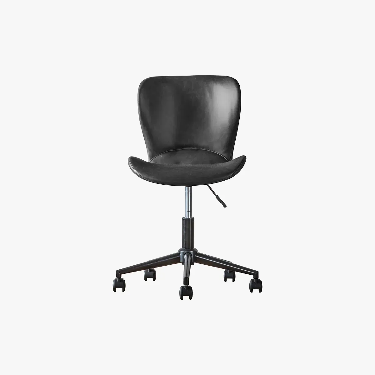 Swivel Chair Height Adjustable - Charcoal, Faux Leather image