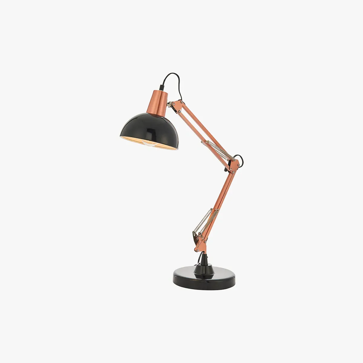 Table Lamp with Flexible Arm - Black