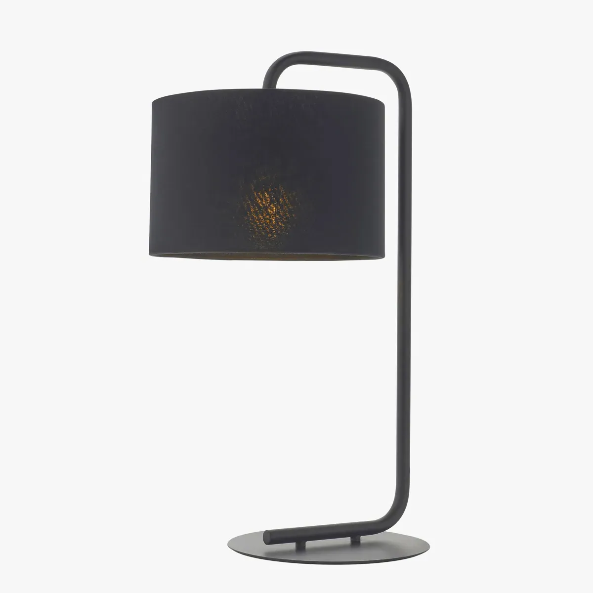 Table Lamp with Shade - Black, Metal image