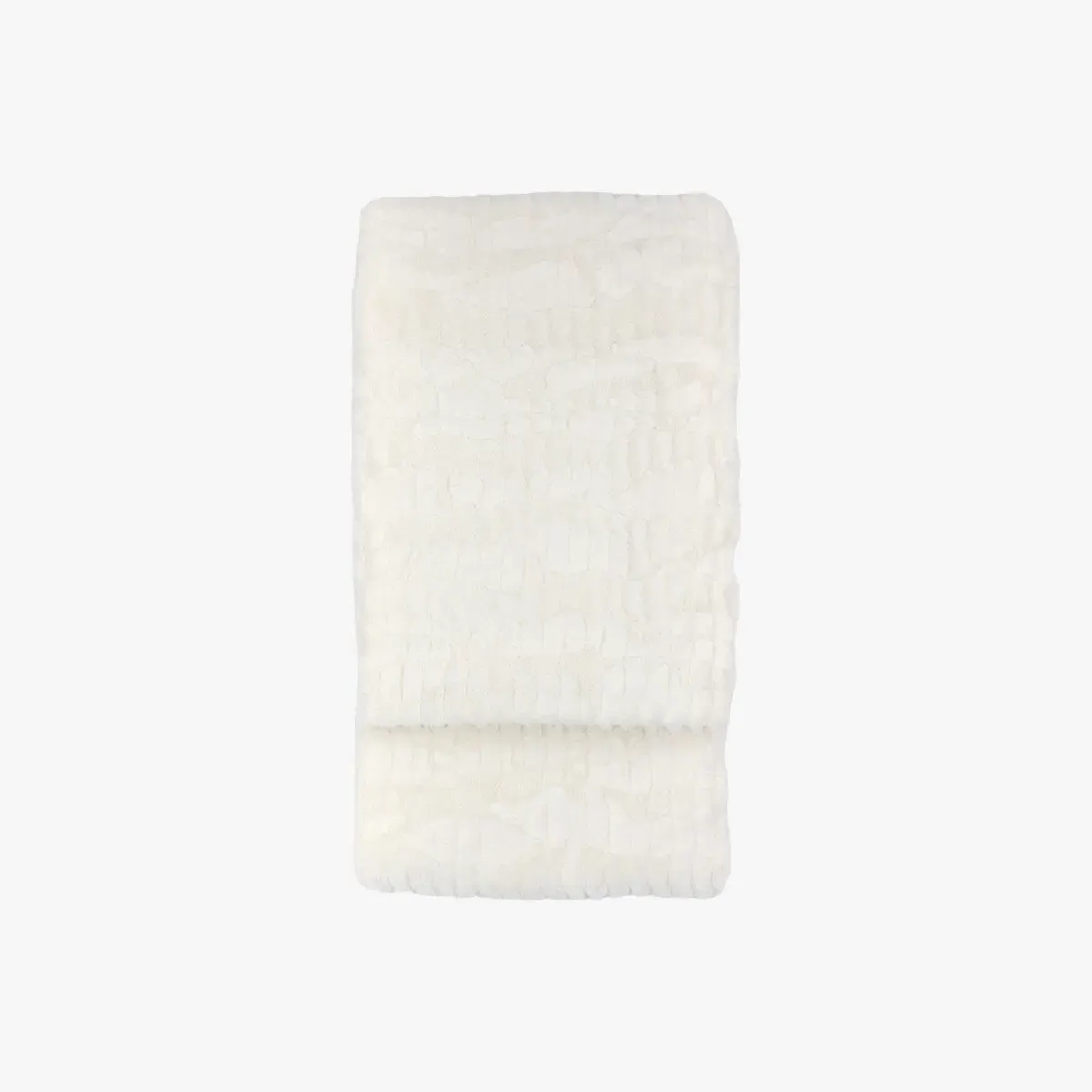 Textured Throw Blanket - Cream, Faux Fur image
