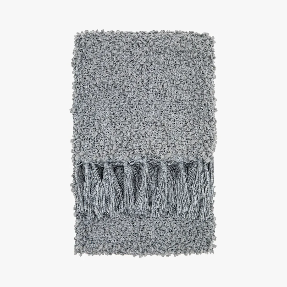 Throw Blanket - Grey, Boucle