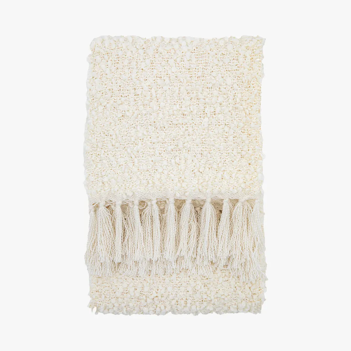 Throw Blanket - Natural, Boucle