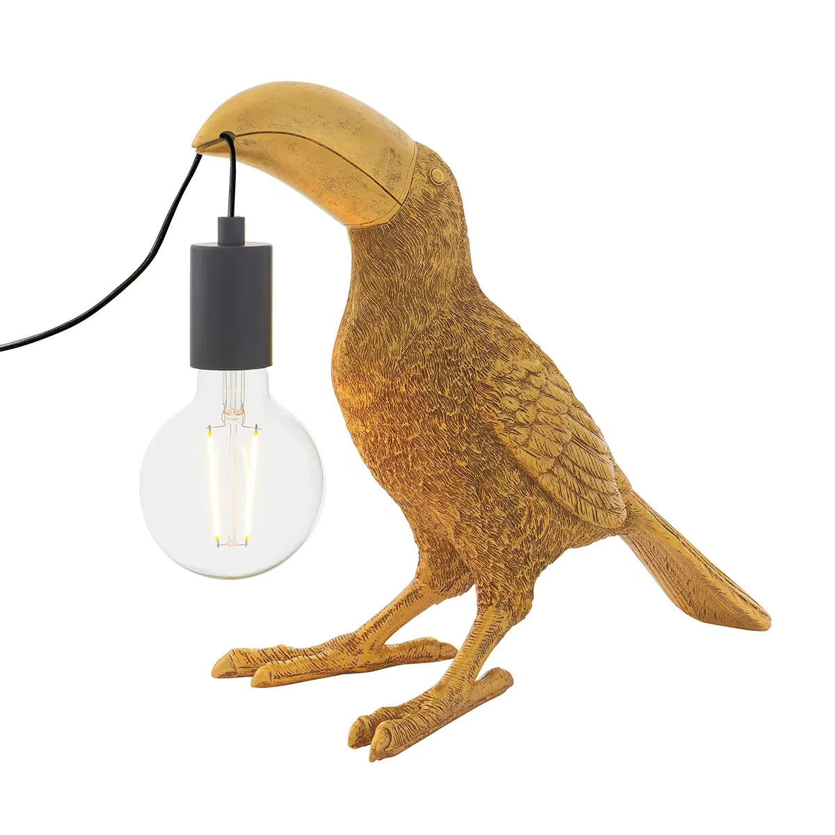 Toucan Table Lamp - Gold, Metal image