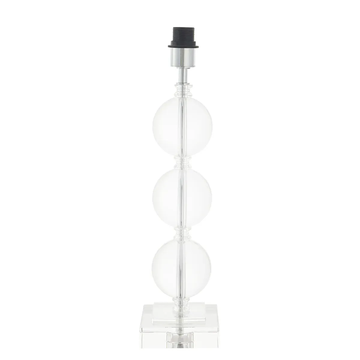 Triple Bubble Table Lamp - Clear, Crystal Glass