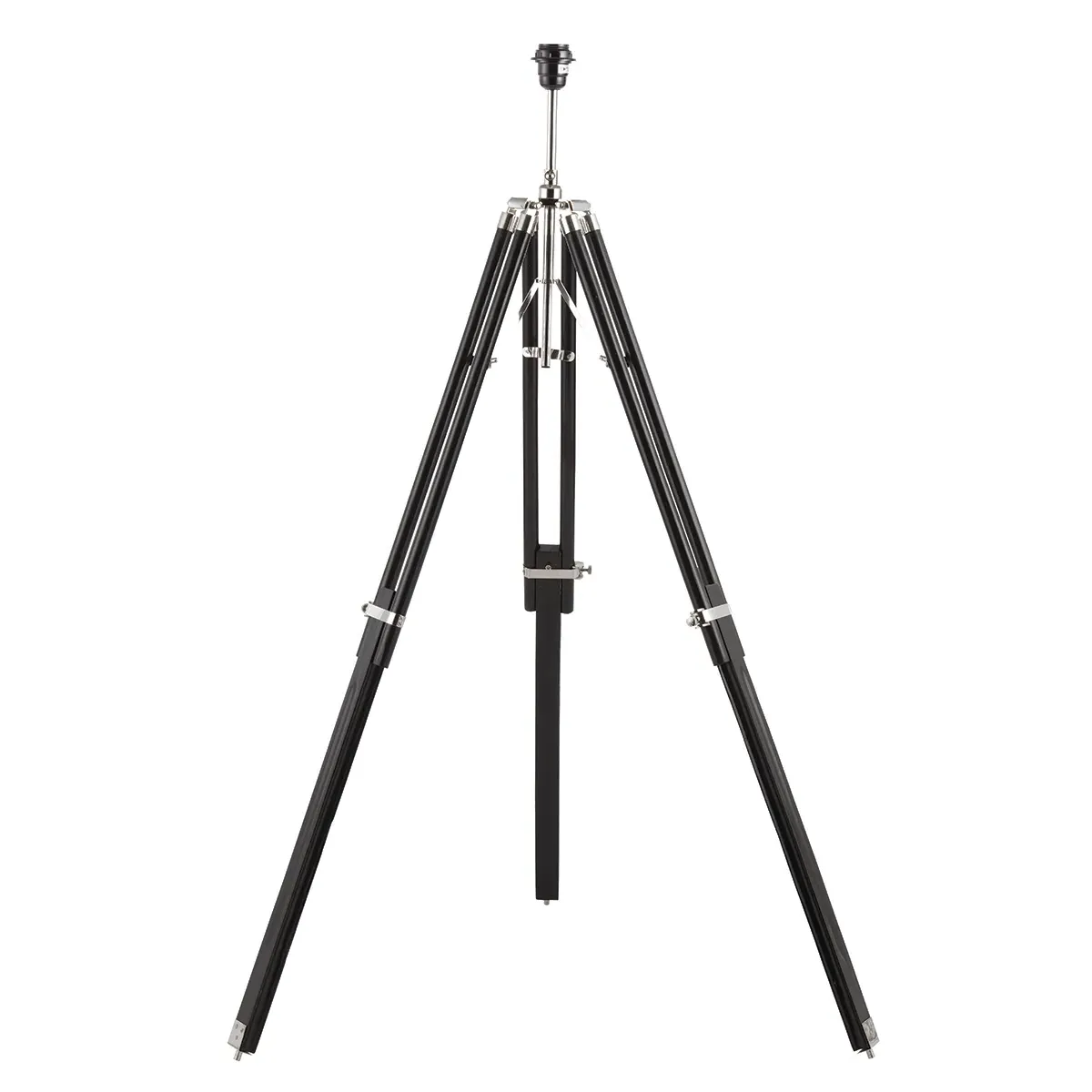 Tripod Floor Lamp with Shade - Beige, Linen image