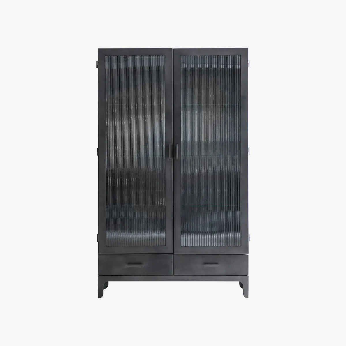 Two Door Display Cabinet - Black image