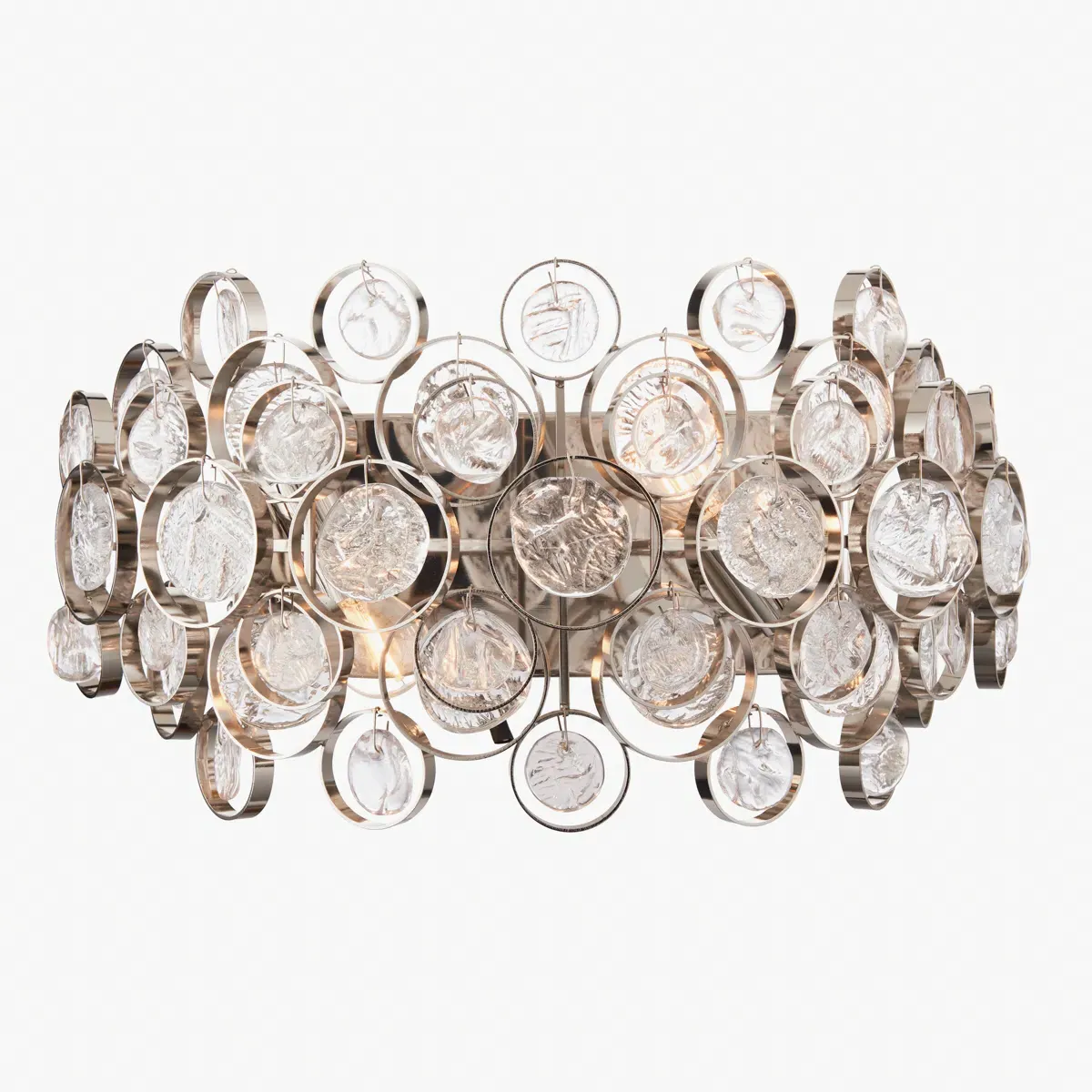 Wall Light - White, Handmade Glass image