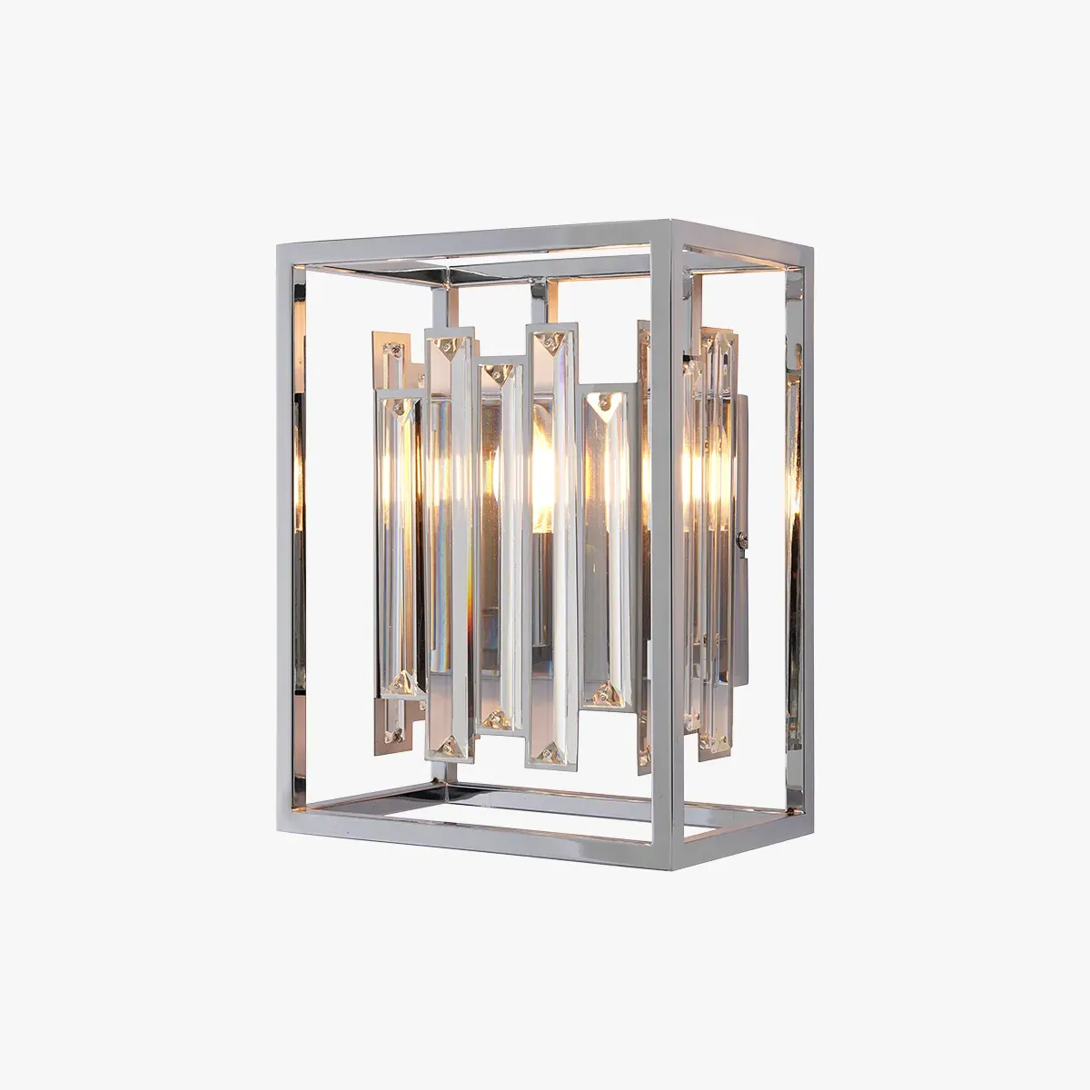 Wall Light with Crystal Design - Silver, Chrome image