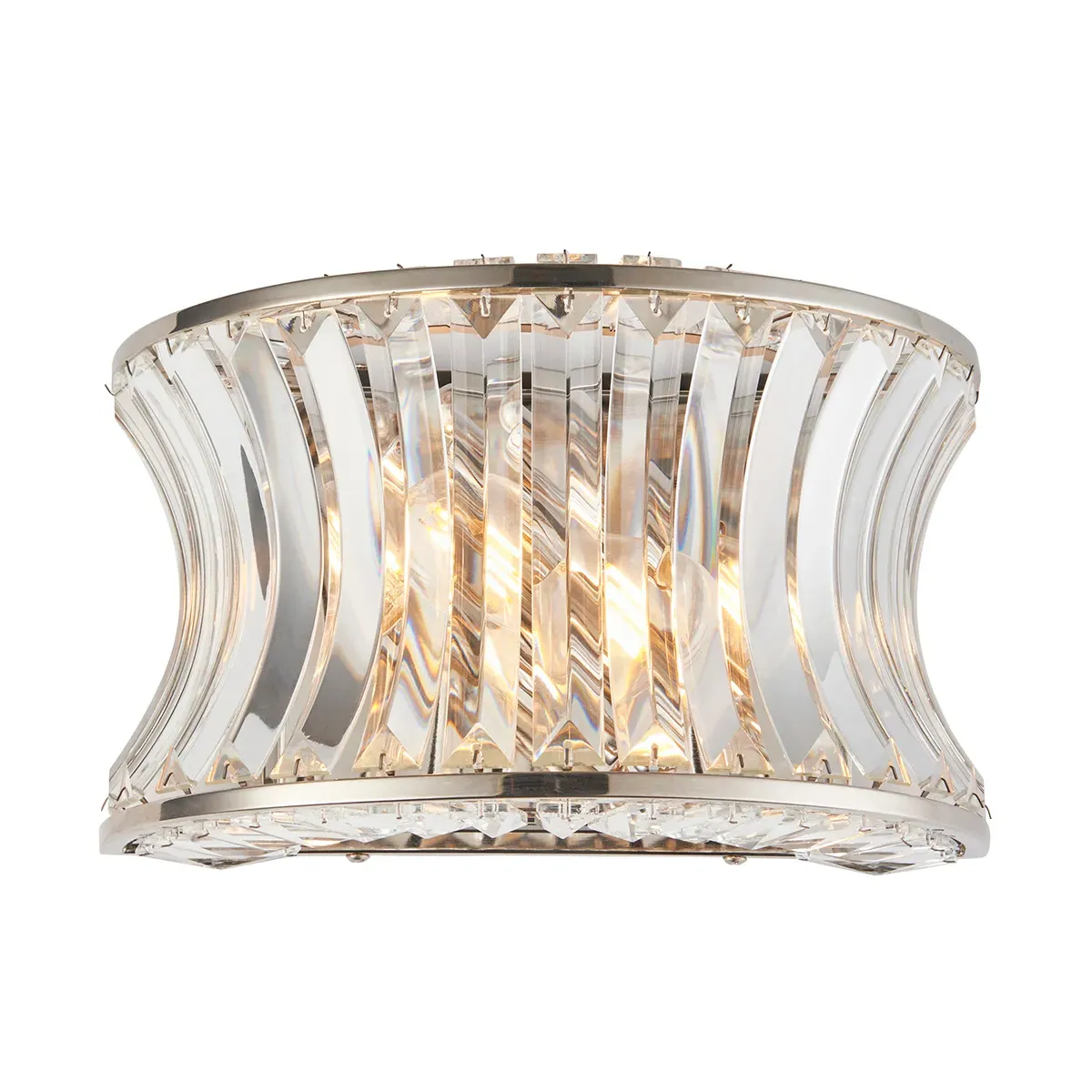 Wall Light with Crystal Detail - Nickel image