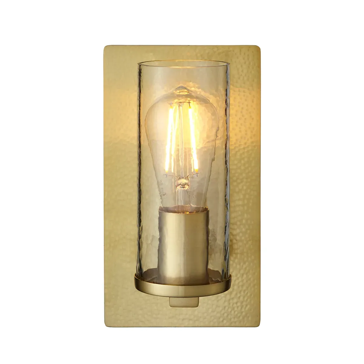 Wall Light with Glass Shade - Bronze, Metal image