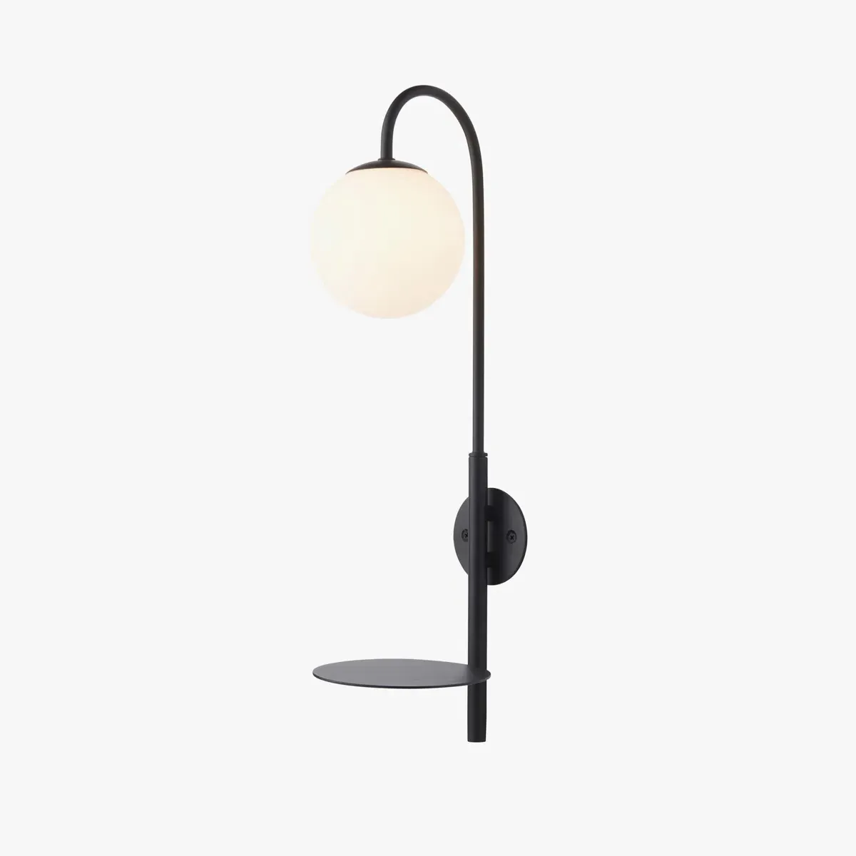 Wall Light with Table - Black, Metal image