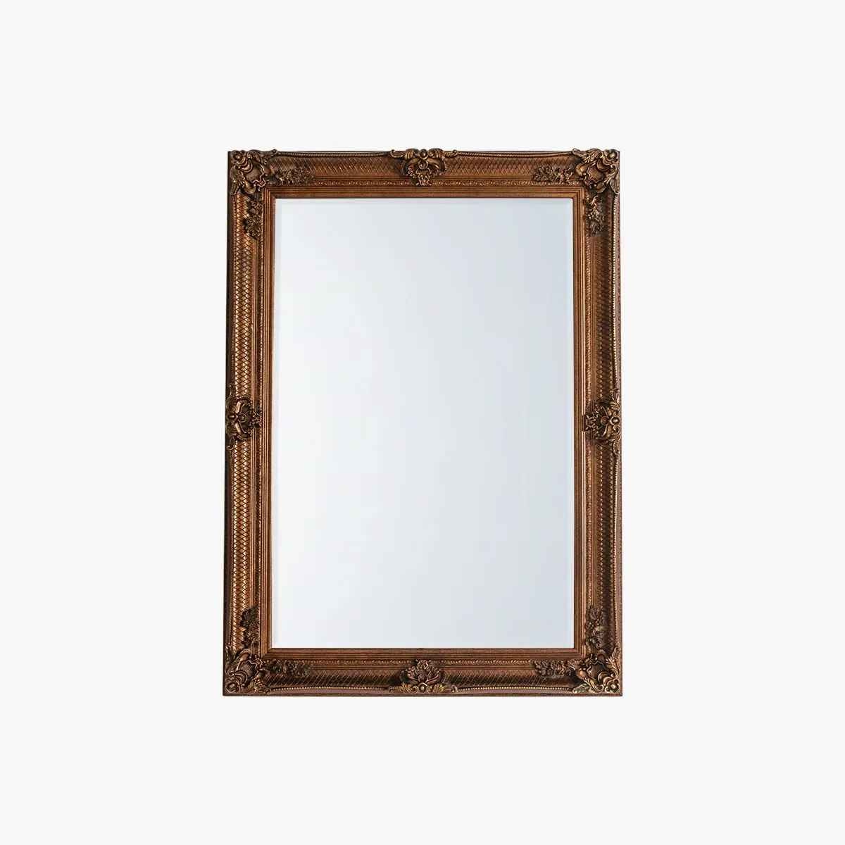 Wall Mirror with Carved Frame - Gold