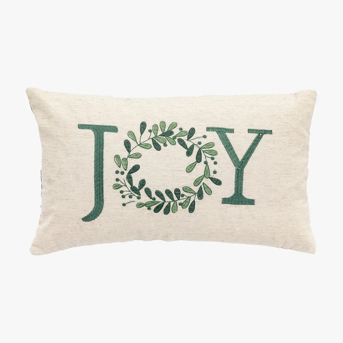 Wreath Print Cushion - Festive Holiday Design image