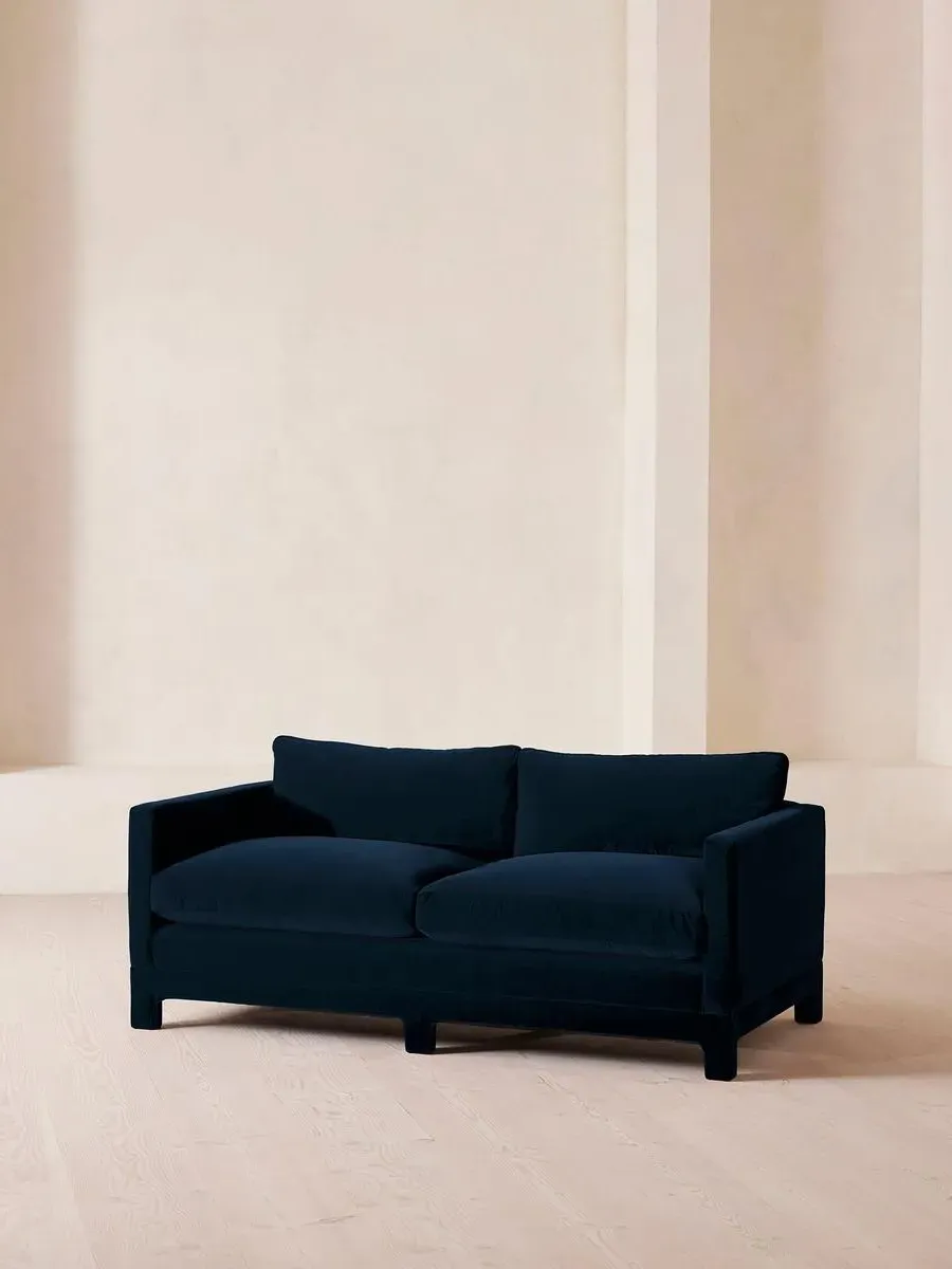 2-Seater Sofa with Deep Seat - Royal Blue, Velvet
