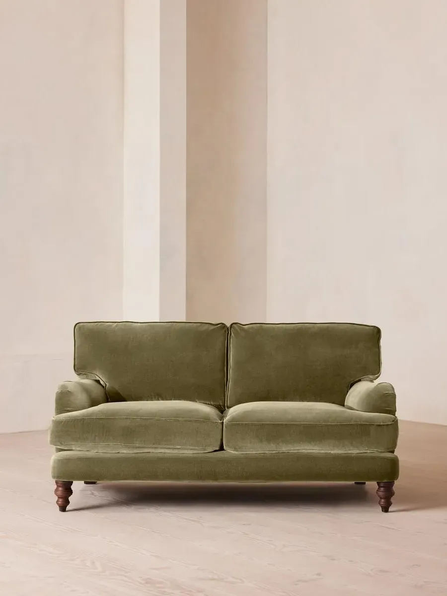 2-Seater Sofa with Roll Arms - Lichen, Velvet