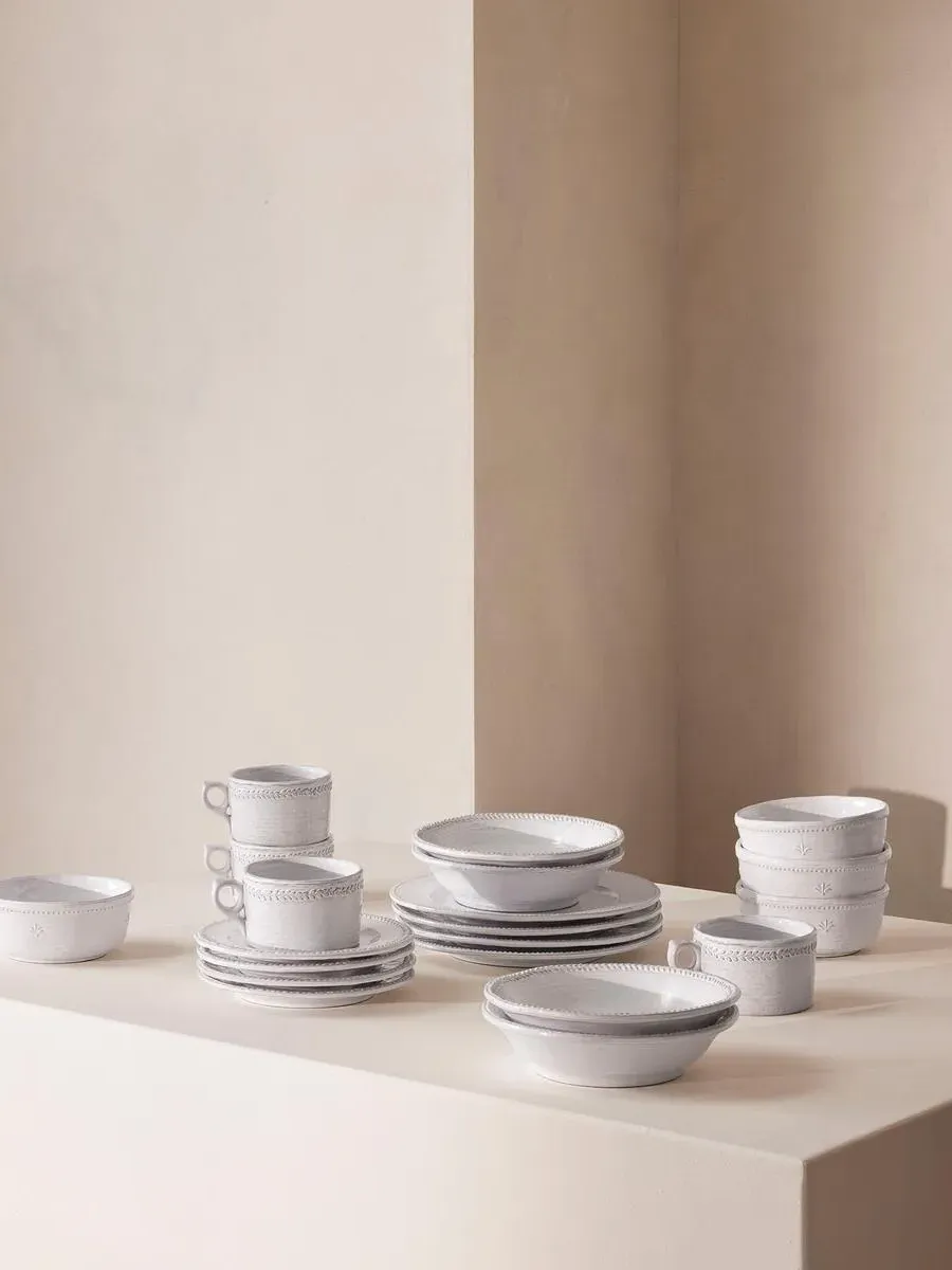 20-Piece Dinnerware Set - White, Stoneware image
