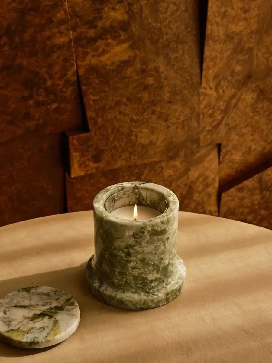 250g Scented Candle - Green, Marble Vessel image