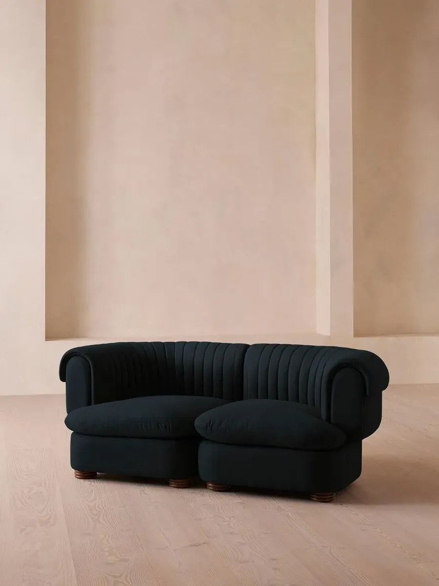 3-Seater Modular Sofa - Indigo, Linen