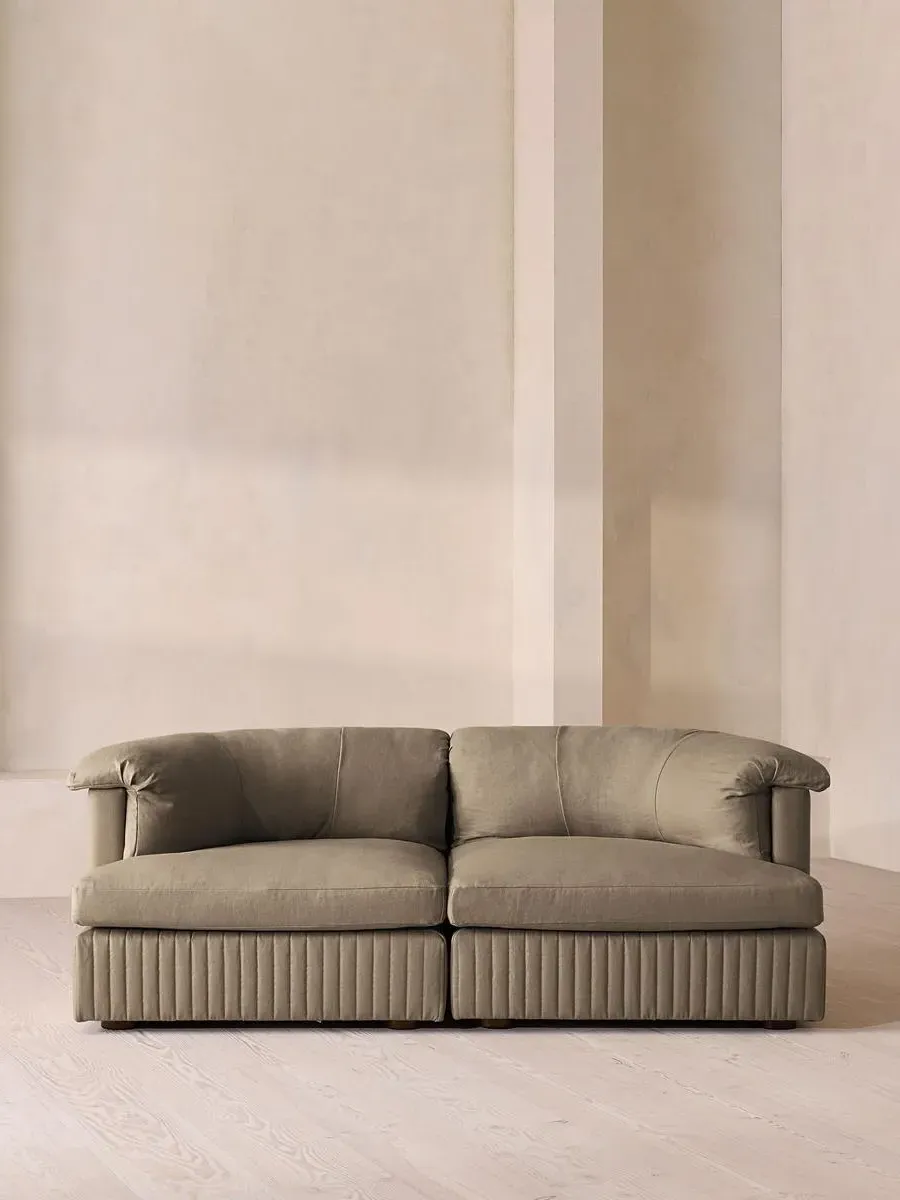 3-Seater Modular Sofa - Mushroom, Linen