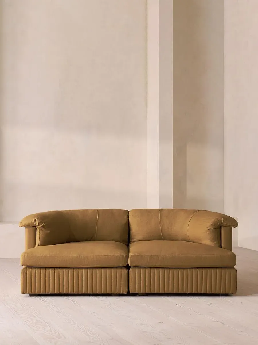 3-Seater Modular Sofa - Ochre, Linen image