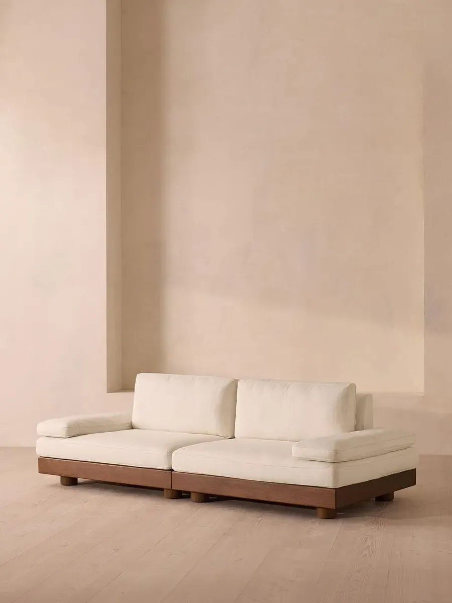 3-Seater Modular Sofa Outdoor - Natural, Woven image